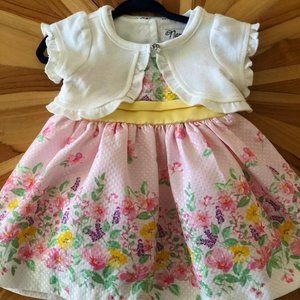 Nannette Floral Formal Dress 3-6M